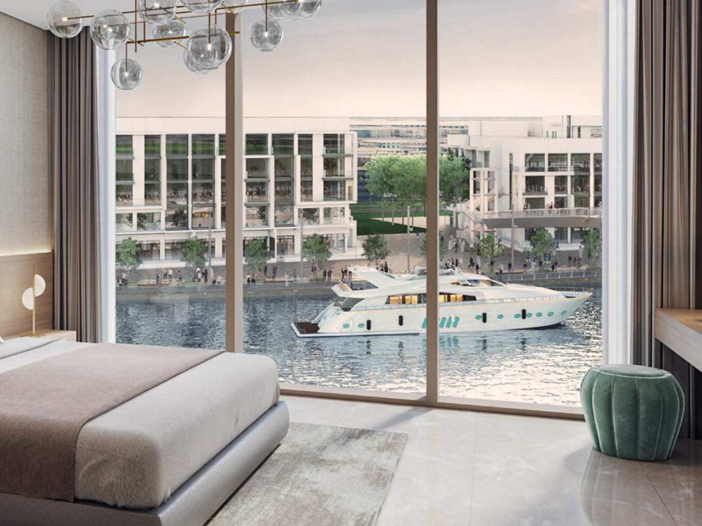Luxury and Modern 1 BR | Dubai Water canal view